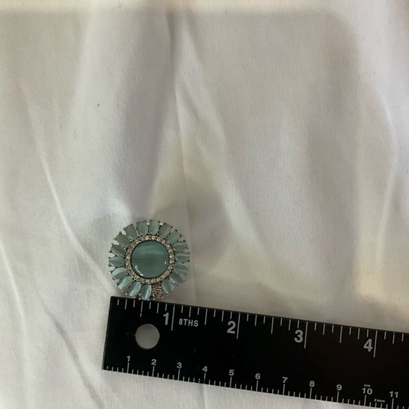 Paparazzi Women’s Light Blue Moonstone Jewelry Set Necklace Ring Earrings NWOT - Picture 9 of 11